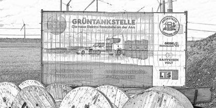 Errichtung einer Stromtankstelle an der Autobahn A44